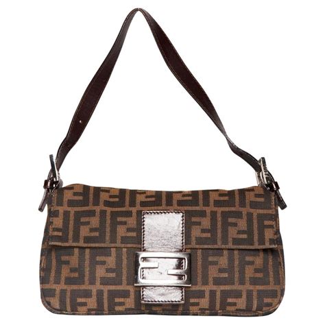 fendi zucca baguette brown bag|Fendi baguette bag vintage.